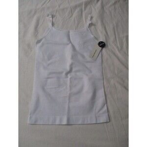 Empetua by Shapermint Womens Sz S Scoop Neck Cami White 62001 Slimming